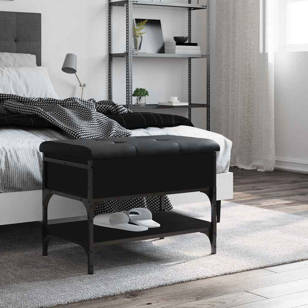 Schuhbank Schwarz 62x42x45 cm