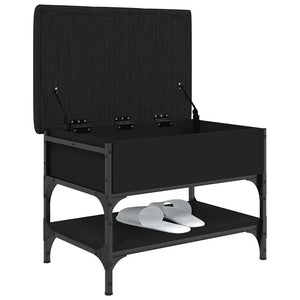 Schuhbank Schwarz 62x42x45 cm