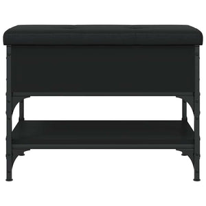Schuhbank Schwarz 62x42x45 cm