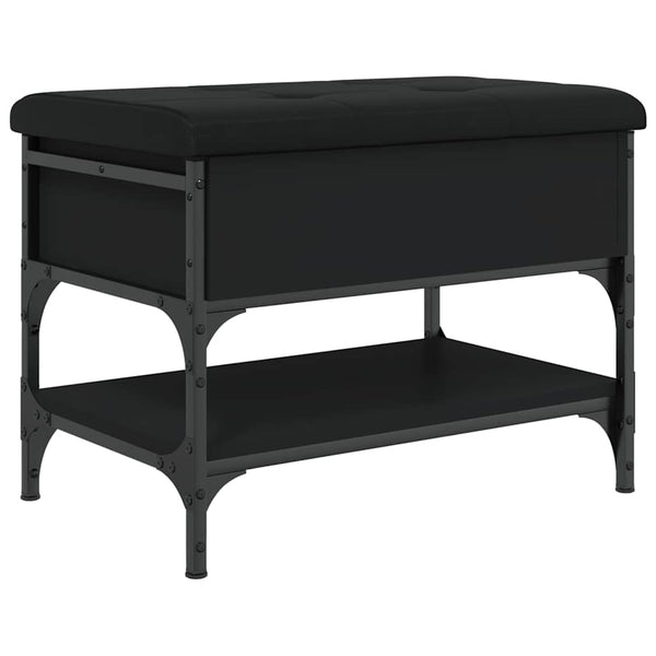 Schuhbank Schwarz 62x42x45 cm
