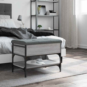 Schuhbank Grau Sonoma 62 cm