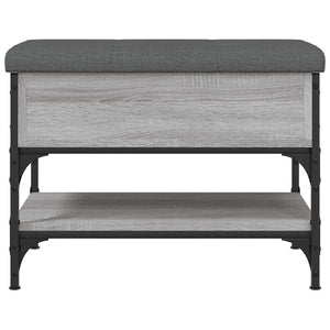 Schuhbank Grau Sonoma 62 cm
