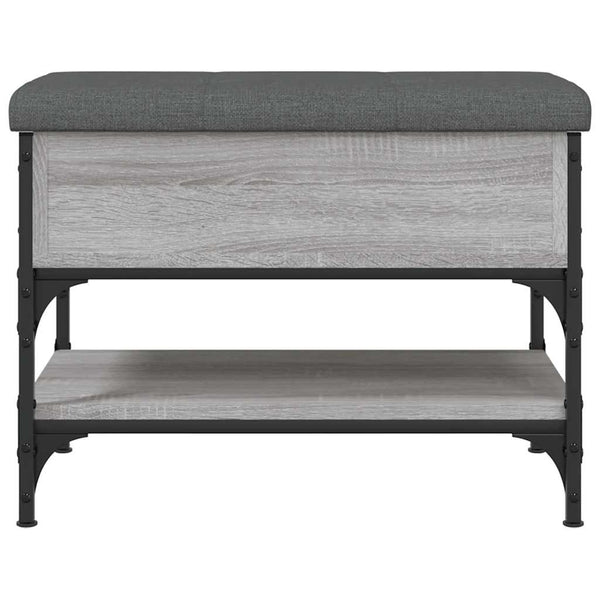 Schuhbank Grau Sonoma 62 cm