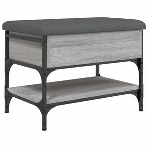 Schuhbank Grau Sonoma 62 cm