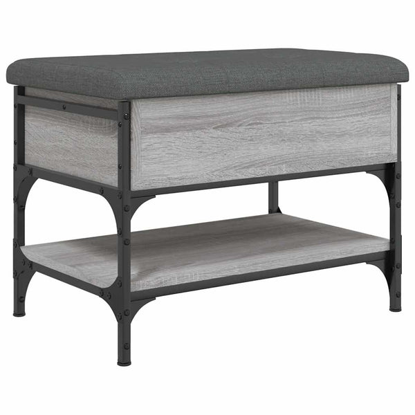 Schuhbank Grau Sonoma 62 cm