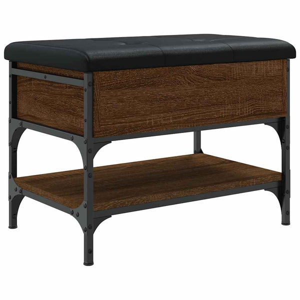 Schuhbank Braun Eichenoptik 62x42x45 cm