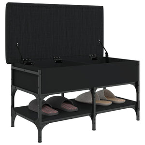 Schuhbank Schwarz 82x42x45 cm