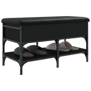 Schuhbank Schwarz 82x42x45 cm