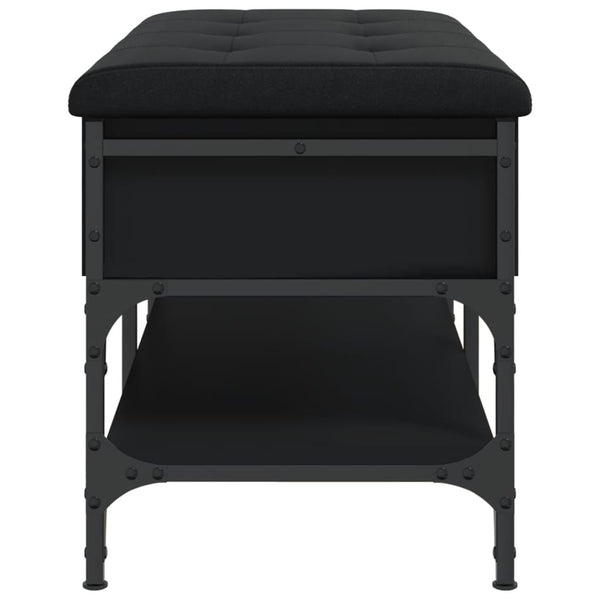 Schuhbank Schwarz 82x42x45 cm