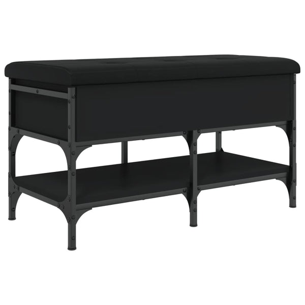Schuhbank Schwarz 82x42x45 cm