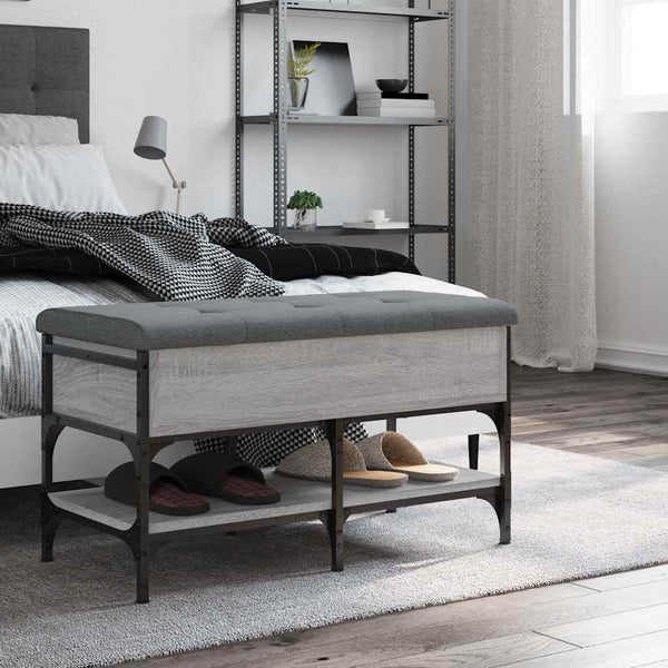 Schuhbank Grau Sonoma 82 cm