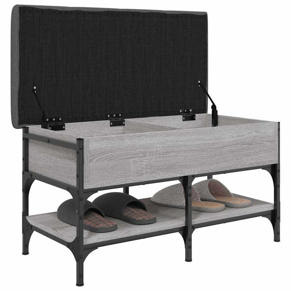 Schuhbank Grau Sonoma 82 cm