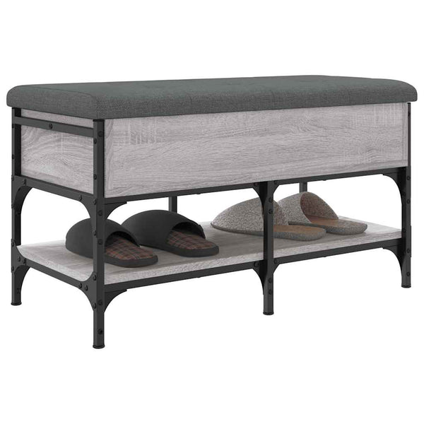 Schuhbank Grau Sonoma 82 cm