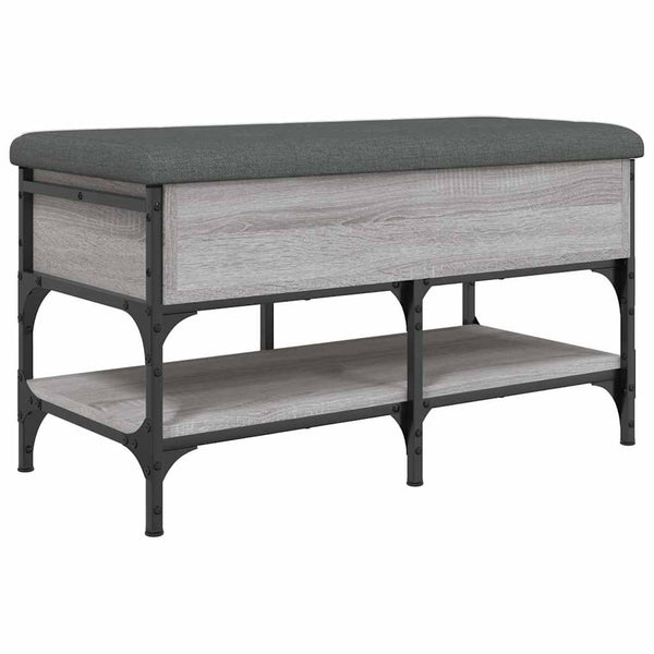Schuhbank Grau Sonoma 82 cm