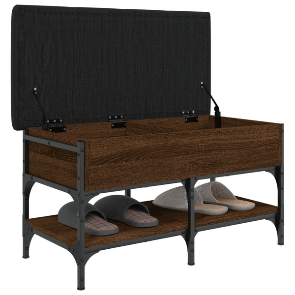 Schuhbank Braun Eichenoptik 82 cm
