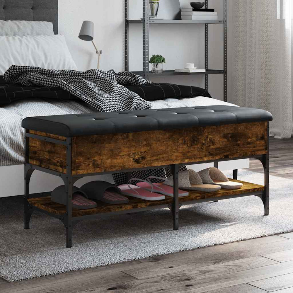 Schuhbank Räuchereiche 102 cm