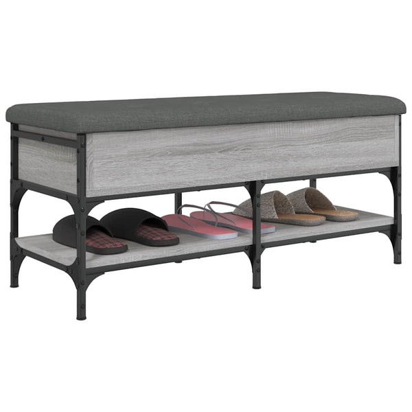 Schuhbank Grau Sonoma 102 cm