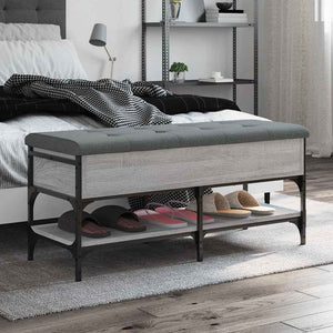 Schuhbank Grau Sonoma 102 cm