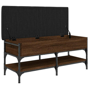 Schuhbank Braun Eichen-Optik 102 cm