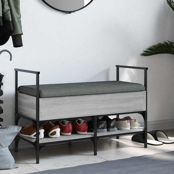 Schuhbank Grau Sonoma 85,5 cm