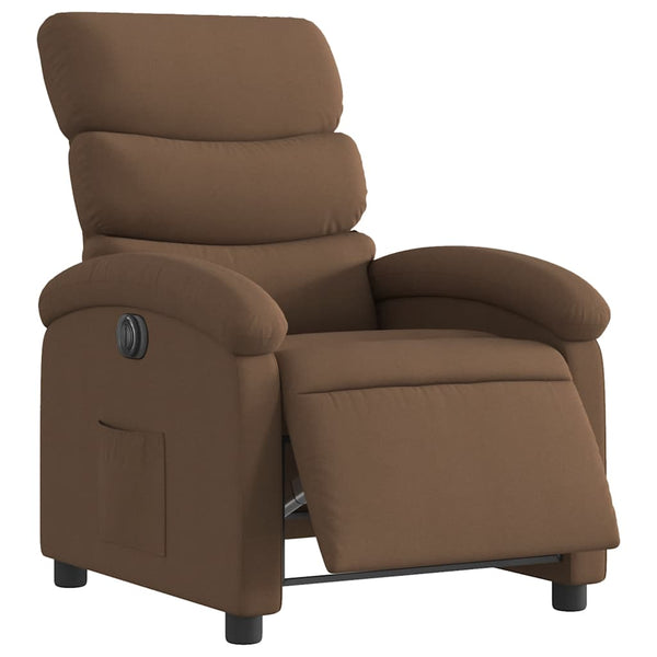 Relaxsessel Elektrisch Braun Stoff