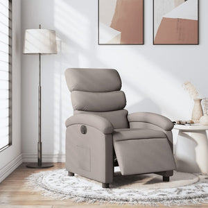 Relaxsessel Elektrisch Taupe Stoff