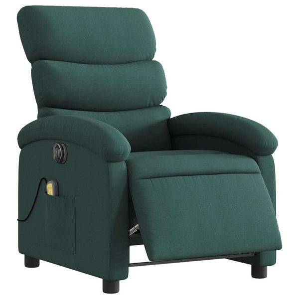 Elektrischer Massagesessel Dunkelgrün