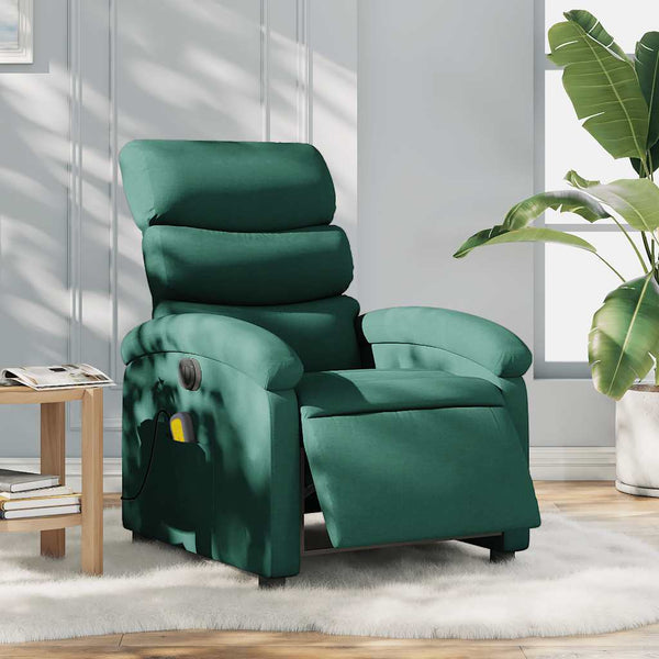 Elektrischer Massagesessel Dunkelgrün