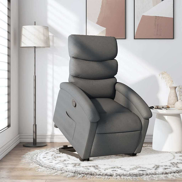 Relaxsessel mit Aufstehhilfe Dunkelgrau