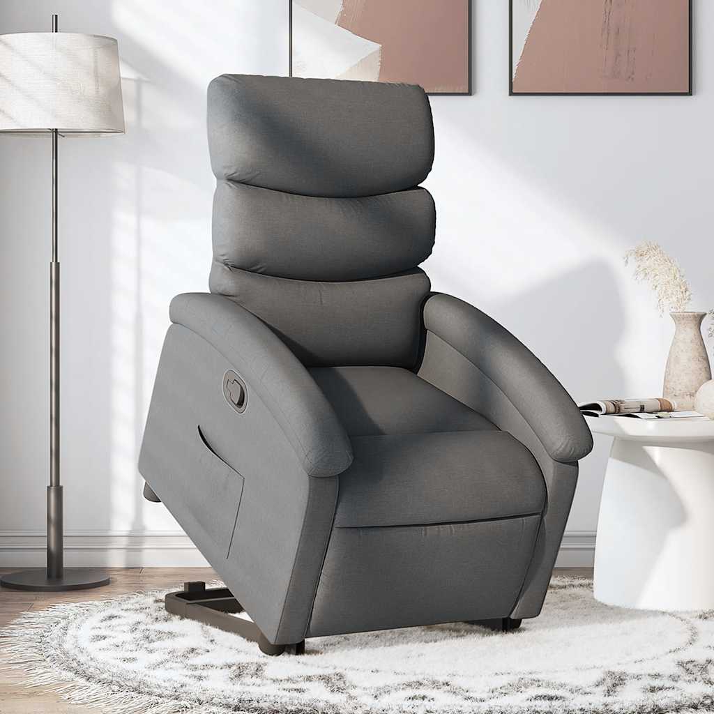 Relaxsessel mit Aufstehhilfe Dunkelgrau