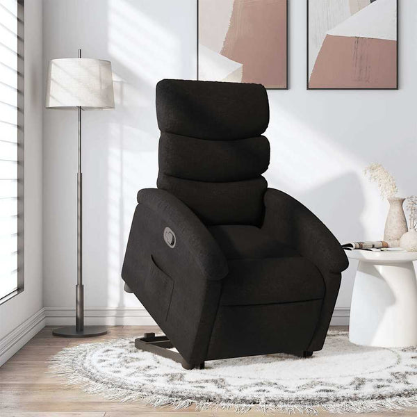 Relaxsessel mit Aufstehhilfe Schwarz