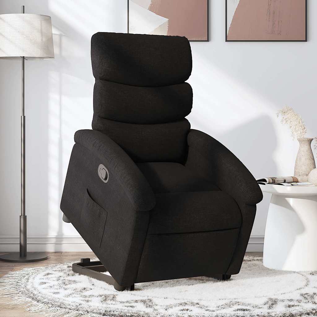 Relaxsessel mit Aufstehhilfe Schwarz