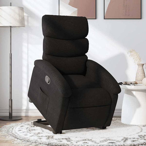 Relaxsessel mit Aufstehhilfe Schwarz