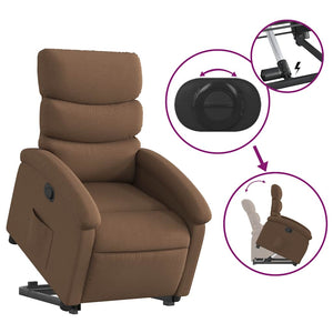 Relaxsessel mit Aufstehhilfe Braun