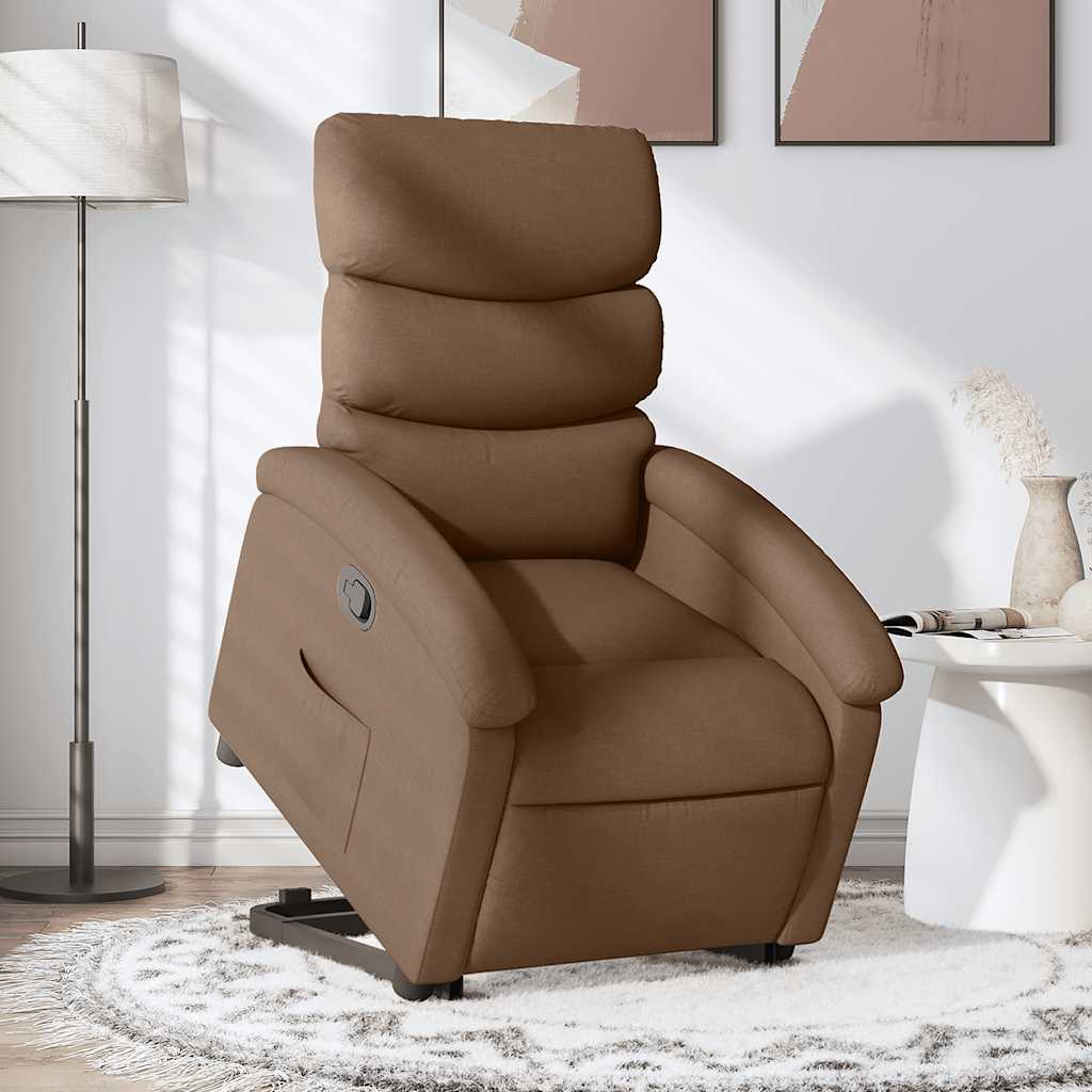 Relaxsessel mit Aufstehhilfe Braun