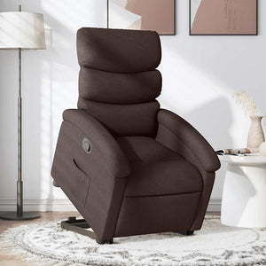 Relaxsessel mit Aufstehhilfe Dunkelbraun