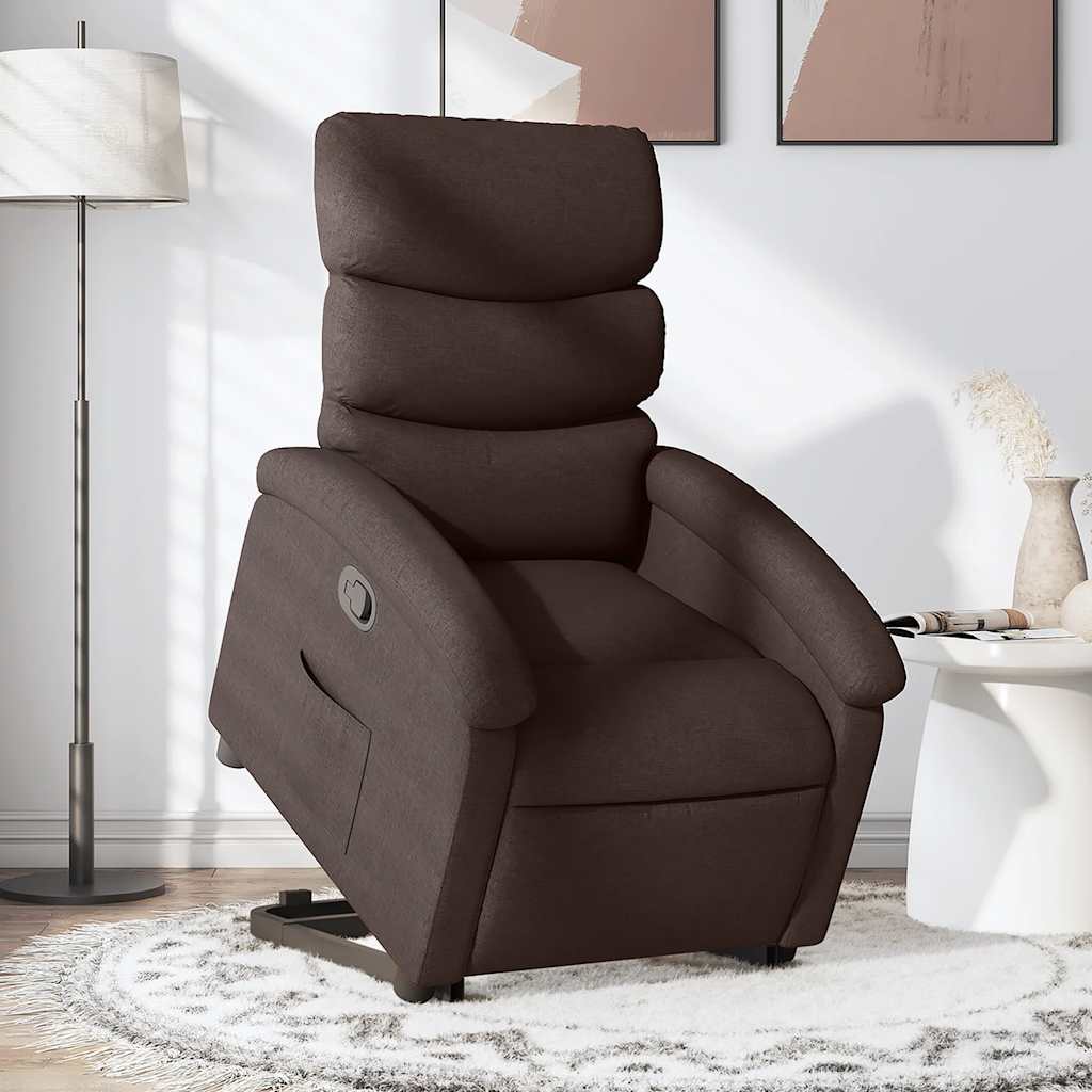 Relaxsessel mit Aufstehhilfe Dunkelbraun