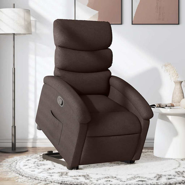 Relaxsessel mit Aufstehhilfe Dunkelbraun