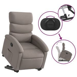 Relaxsessel mit Aufstehhilfe Taupe