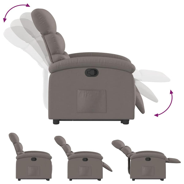 Relaxsessel mit Aufstehhilfe Taupe