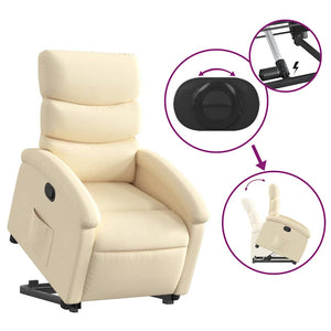 Relaxsessel mit Aufstehhilfe Creme