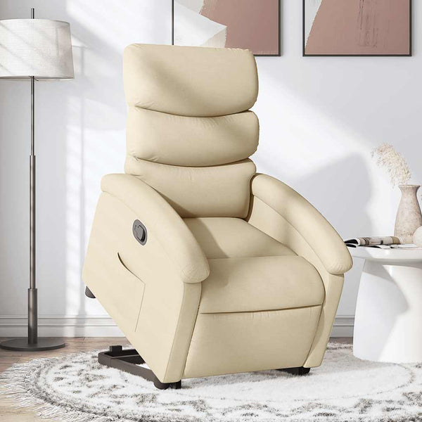 Relaxsessel mit Aufstehhilfe Creme