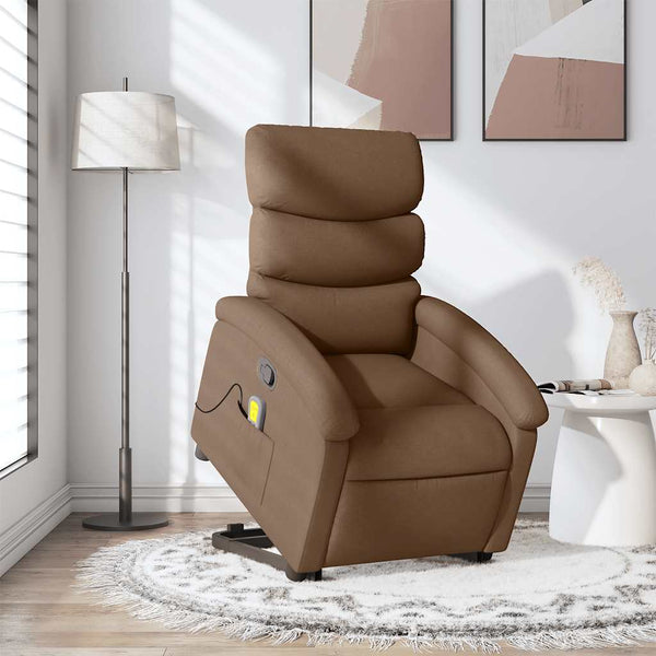 Massagesessel mit Aufstehhilfe Braun