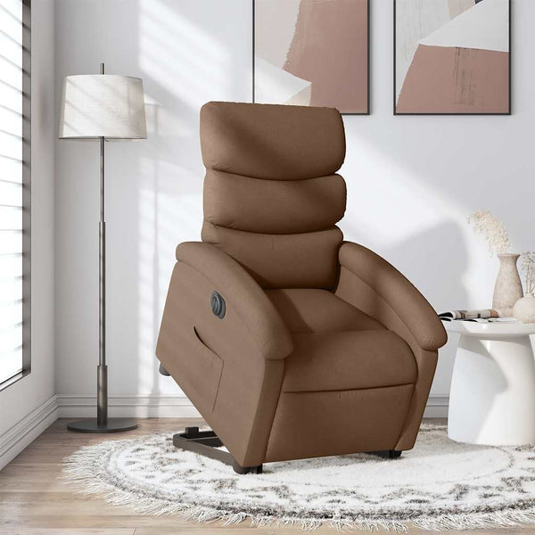 Elektrischer Relaxsessel mit Aufstehhilfe Braun