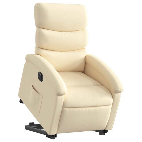 Elektrischer Relaxsessel mit Aufstehhilfe Creme