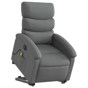 Elektrischer Massagesessel mit Aufstehhilfe Dunkelgrau