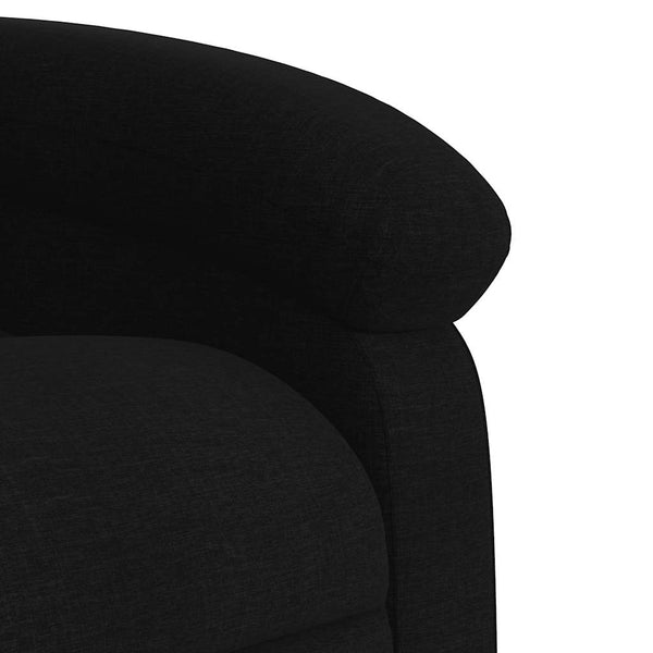 Elektrischer Massagesessel mit Aufstehhilfe Schwarz