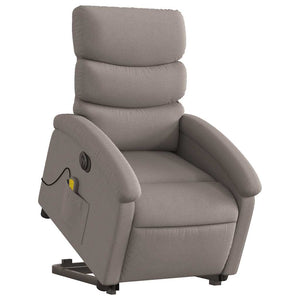 Elektrischer Massagesessel mit Aufstehhilfe Taupe