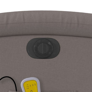 Elektrischer Massagesessel mit Aufstehhilfe Taupe