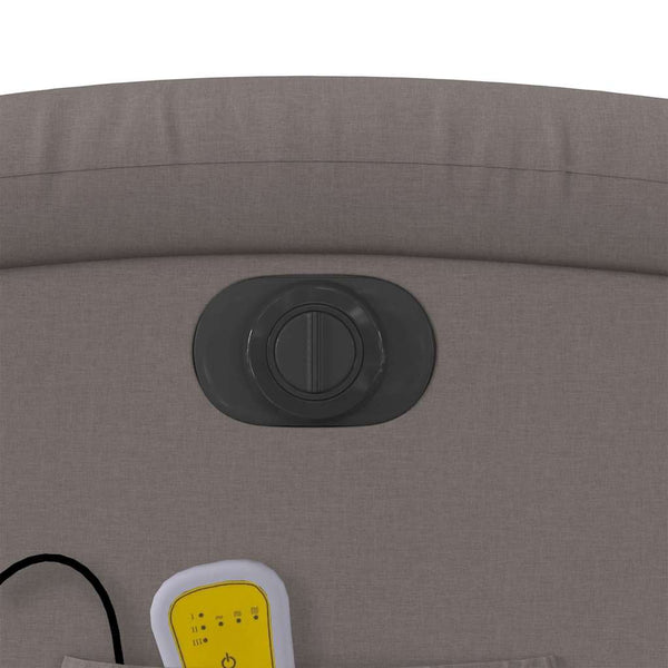 Elektrischer Massagesessel mit Aufstehhilfe Taupe